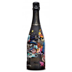 Champagner Langlet, Extra Night, Premier Cru. Bottle design and painting by CHAMIZO. 0,75 L